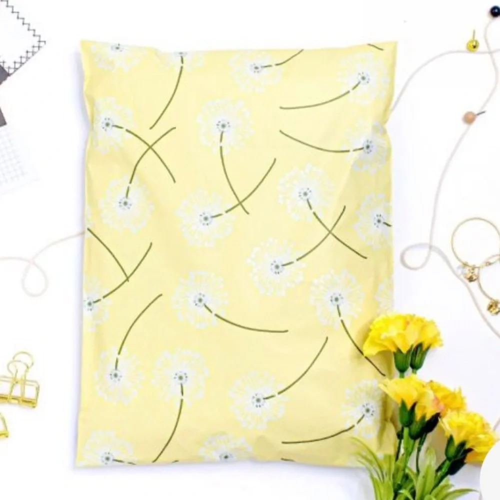 🌼20 Fall Dandelion Large Poly Mailers - 10 x 13 inch